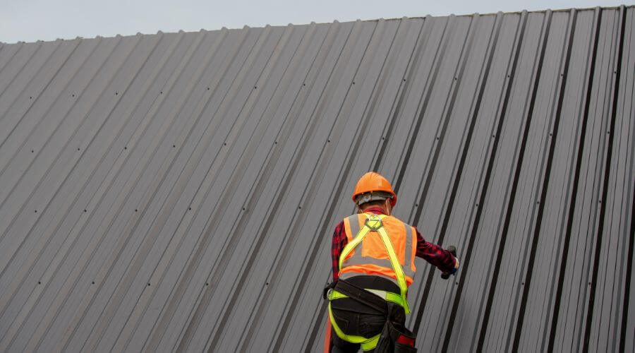 Professional metal roof installation services in Trade, TN